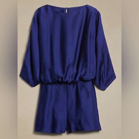 BANANA REPUBLIC VIOLETTA SATIN ROMPER - Picture 5 of 7